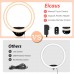 Eicaus 10'' Ring Light with 62'' Tripod Stand and Phone Holder