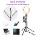 Selfie Ring Light with Tripod Stand and Phone Holder