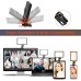 EICAUS Rechargeable LED Selfie Fill Light with Monitor Clip and Tripod/Camera Adapter