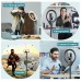Eicaus 12" Ring Light with Tripod Stand and Phone Holder,Selfie LED Lighting with 62" Phone and Stand